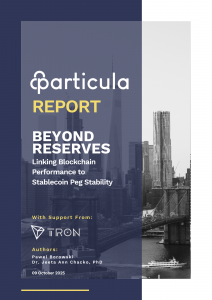 Beyond Reserves: Linking Blockchain Performance to Stablecoin Stability